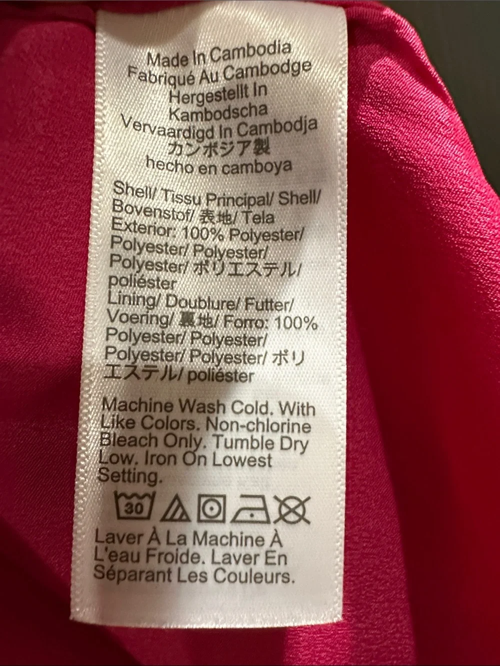 J. Crew Bright Pink Ruffle-Trim Button Front Blouse
